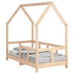 Casa si Gradina - Mobilier - Mobilier copii - Patuturi copii - Cadru de pat pentru copii, 70x140 cm, lemn masiv de pin - Infinity.ro