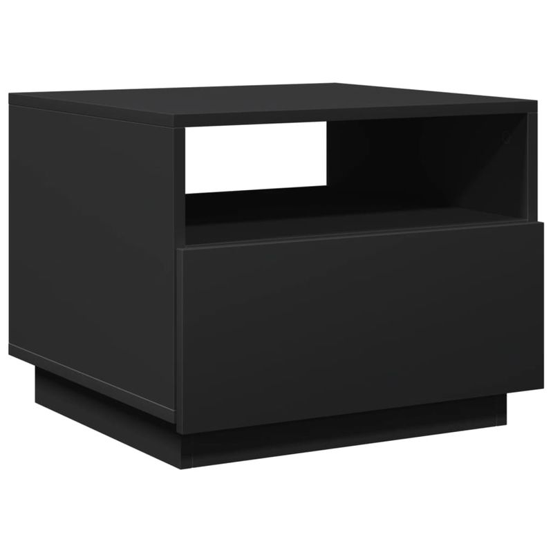 Casa si Gradina - Mobilier - Mese si birouri - Masute de cafea - Masuta de cafea cu lumini LED, negru, 50x49x40 cm - Infinity.ro