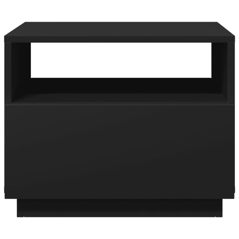 Casa si Gradina - Mobilier - Mese si birouri - Masute de cafea - Masuta de cafea cu lumini LED, negru, 50x49x40 cm - Infinity.ro