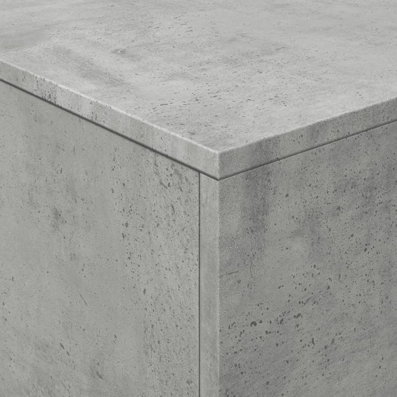 Casa si Gradina - Mobilier - Mese si birouri - Masute de cafea - Masuta de cafea cu lumini LED, gri beton, 90x50x40 cm - Infinity.ro