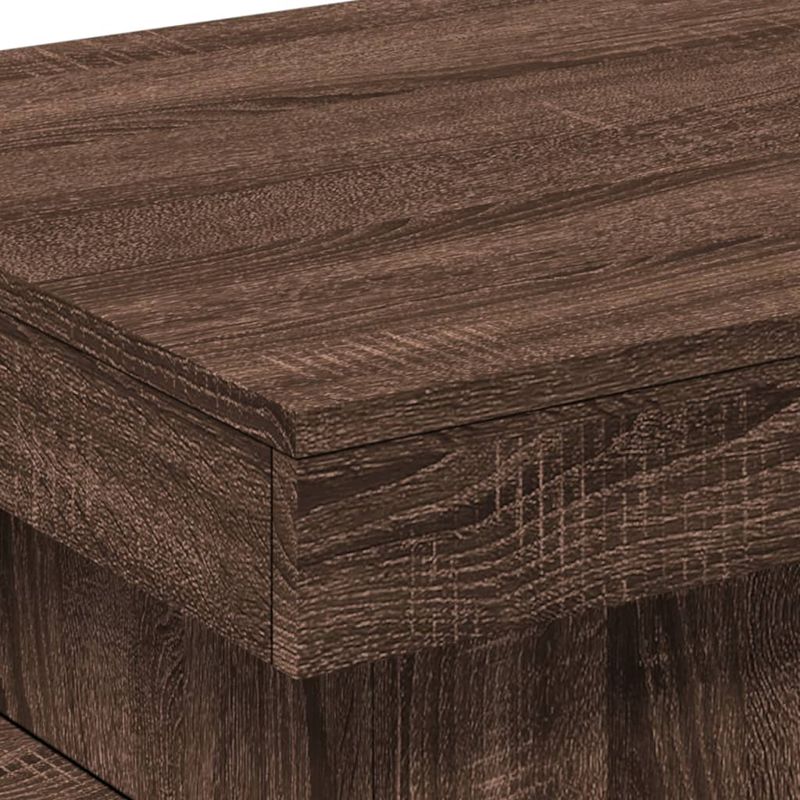 Casa si Gradina - Mobilier - Mese si birouri - Masute de cafea - Masuta de cafea cu lumini LED, stejar maro, 50x50x40 cm - Infinity.ro