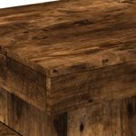 Casa si Gradina - Mobilier - Mese si birouri - Masute de cafea - Masuta de cafea cu lumini LED, stejar fumuriu, 50x50x40 cm - Infinity.ro