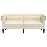 Casa si Gradina - Mobilier - Canapele si coltare - Canapele - Canapea Chesterfield cu 2 locuri, crem, material textil - Infinity.ro