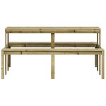 Casa si Gradina - Gradina si terasa - Mobilier exterior - Mese gradina - Masa de picnic, 160x134x75 cm, lemn impregnat de pin - Infinity.ro