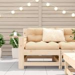 Casa si Gradina - Gradina si terasa - Mobilier exterior - Canapele si fotolii gradina - Canapea gradina cotiera cu perne, lemn masiv de pin - Infinity.ro