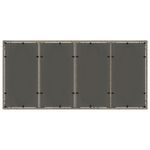 Casa si Gradina - Gradina si terasa - Mobilier exterior - Mese gradina - Masa de gradina cu blat din sticla gri, 190x90x75 cm, poliratan - Infinity.ro