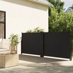 Casa si Gradina - Gradina si terasa - Umbrele si pavilioane - Umbrele - Copertina laterala retractabila, negru, 120x1200 cm - Infinity.ro