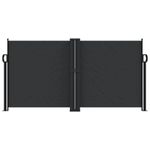 Casa si Gradina - Gradina si terasa - Umbrele si pavilioane - Umbrele - Copertina laterala retractabila, negru, 120x1200 cm - Infinity.ro