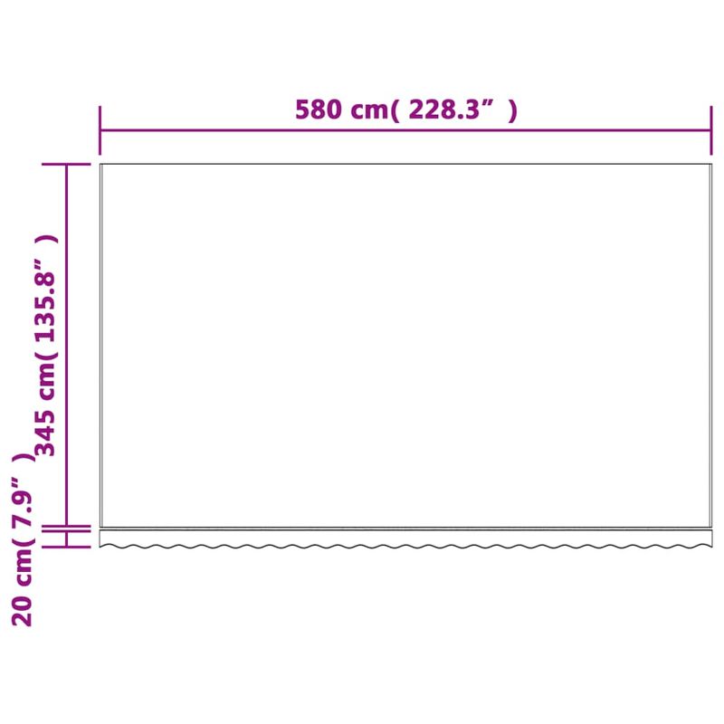 Casa si Gradina - Gradina si terasa - Umbrele si pavilioane - Umbrele - Panza copertina de rezerva, dungi rosii si albe, 6x3,5 m - Infinity.ro