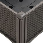 Casa si Gradina - Gradinarit si plante - Plante si ghivece - Ghivece si suporturi - Jardiniera de gradina cu picioare, maro, 200x160x42 cm, PP - Infinity.ro