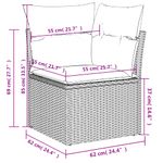 Casa si Gradina - Gradina si terasa - Mobilier exterior - Seturi mobila gradina - Set canapele de gradina cu perne, 10 piese, maro, poliratan - Infinity.ro