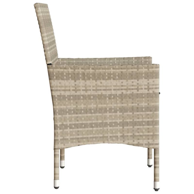 Casa si Gradina - Gradina si terasa - Mobilier exterior - Scaune si sezlonguri gradina - Fotolii de gradina cu perne, 2 buc., gri deschis, poliratan - Infinity.ro