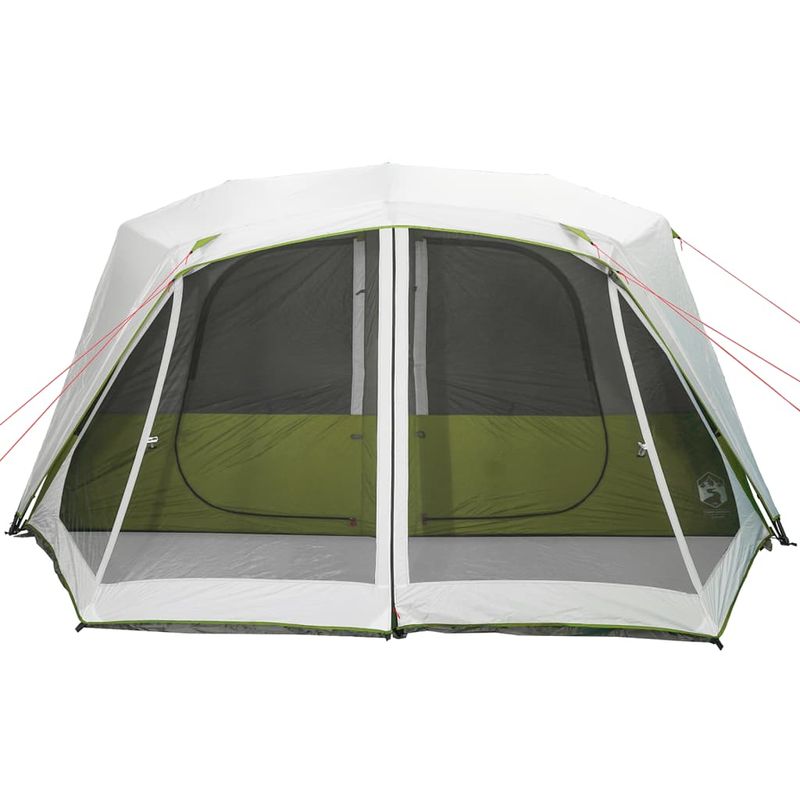 Sport si Outdoor - Camping - Corturi camping - Cort de camping cu lumina LED pentru 10 persoane, verde deschis - Infinity.ro