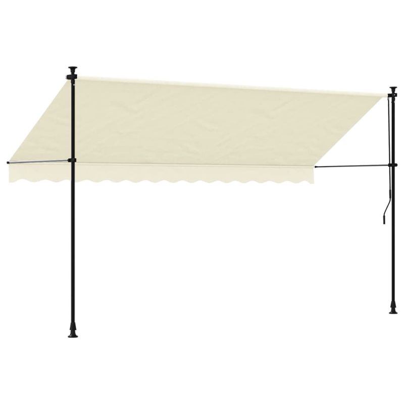 Casa si Gradina - Gradina si terasa - Umbrele si pavilioane - Umbrele - Copertina retractabila, crem, 350x150 cm, tesatura si otel - Infinity.ro