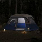 Sport si Outdoor - Camping - Corturi camping - Cort camping cu lumina LED pentru 6 persoane, albastru deschis - Infinity.ro