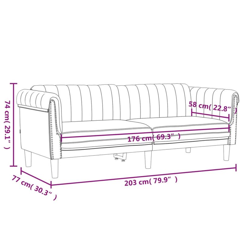 Casa si Gradina - Mobilier - Canapele si coltare - Canapele - Canapea cu 3 locuri, rosu vin, material catifea - Infinity.ro