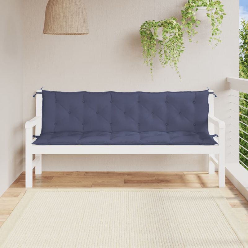 Casa si Gradina - Textile si covoare - Perne si pilote - Perne decorative - Perne banca de gradina 2buc. bleumarin 180x50x7cm textil oxford - Infinity.ro