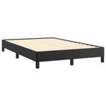 Casa si Gradina - Mobilier - Paturi si accesorii - Paturi - Pat box spring cu saltea si LED, negru, 120x190 cm, piele eco - Infinity.ro