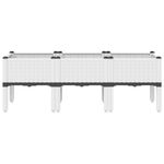 Casa si Gradina - Gradinarit si plante - Plante si ghivece - Ghivece si suporturi - Jardiniera de gradina cu picioare, alb, 120x40x42 cm, PP - Infinity.ro