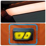 Sport si Outdoor - Camping - Corturi camping - Cort camping cu LED pentru 10 persoane, gri deschis/portocaliu - Infinity.ro