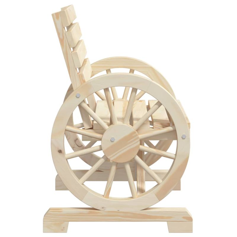 Casa si Gradina - Gradina si terasa - Mobilier exterior - Scaune si sezlonguri gradina - Scaune de gradina, 4 buc., lemn masiv de brad, maro - Infinity.ro