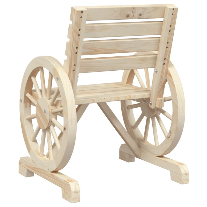 Casa si Gradina - Gradina si terasa - Mobilier exterior - Scaune si sezlonguri gradina - Scaune de gradina, 4 buc., lemn masiv de brad, maro - Infinity.ro