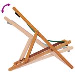 Casa si Gradina - Gradina si terasa - Mobilier exterior - Scaune si sezlonguri gradina - Scaune de plaja pliante, 2 buc., verde, material textil - Infinity.ro