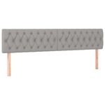 Casa si Gradina - Mobilier - Paturi si accesorii - Paturi - Pat cu arcuri, saltea si LED, gri deschis, 120x190 cm, textil - Infinity.ro