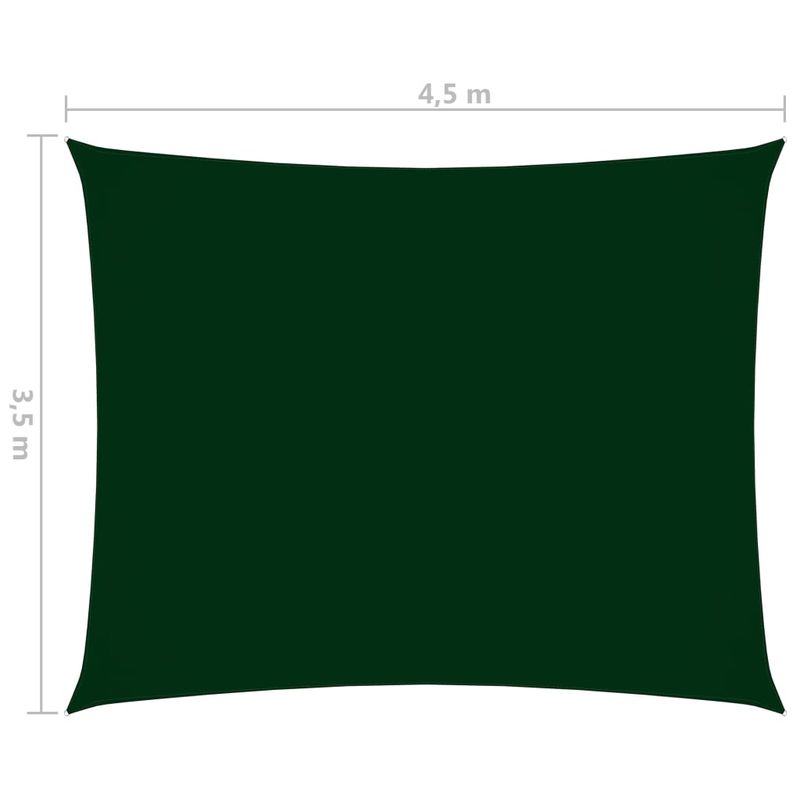 Casa si Gradina - Gradina si terasa - Umbrele si pavilioane - Umbrele - Parasolar verde inchis 3,5x4,5m tesatura oxford dreptunghiular - Infinity.ro