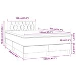 Casa si Gradina - Mobilier - Paturi si accesorii - Paturi - Pat box spring cu saltea, roz, 120x200 cm, catifea - Infinity.ro