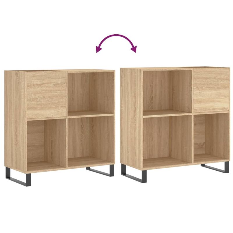 Casa si Gradina - Mobilier - Dulapuri si sifoniere - Dulapuri - Dulap pentru discuri stejar sonoma 84,5x38x89 cm lemn compozit - Infinity.ro