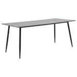 Casa si Gradina - Mobilier - Seturi de mobilier - Seturi mese si scaune - Set de masa, 7 piese, gri deschis, piele ecologica - Infinity.ro