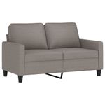 Casa si Gradina - Mobilier - Canapele si coltare - Canapele - Set de canapea cu perne, 2 piese, gri taupe, material textil - Infinity.ro