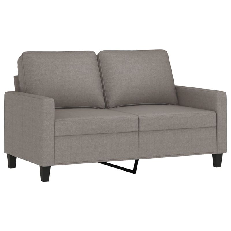 Casa si Gradina - Mobilier - Canapele si coltare - Canapele - Set de canapea cu perne, 2 piese, gri taupe, material textil - Infinity.ro
