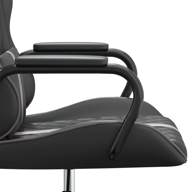 PC, gaming si accesorii - Gaming - Accesorii gaming - Scaune gaming - Scaun de gaming de masaj, negru si gri, piele ecologica - Infinity.ro