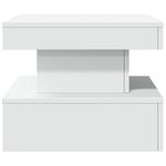 Casa si Gradina - Mobilier - Mese si birouri - Masute de cafea - Masuta de cafea cu lumini LED, alb, 50x50x40 cm - Infinity.ro