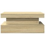 Casa si Gradina - Mobilier - Mese si birouri - Masute de cafea - Masuta de cafea cu lumini LED, stejar sonoma, 90x50x40 cm - Infinity.ro