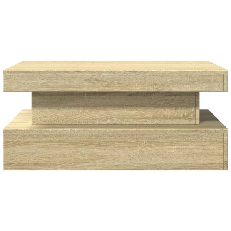 Casa si Gradina - Mobilier - Mese si birouri - Masute de cafea - Masuta de cafea cu lumini LED, stejar sonoma, 90x50x40 cm - Infinity.ro