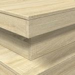 Casa si Gradina - Mobilier - Mese si birouri - Masute de cafea - Masuta de cafea cu lumini LED, stejar sonoma, 90x50x40 cm - Infinity.ro