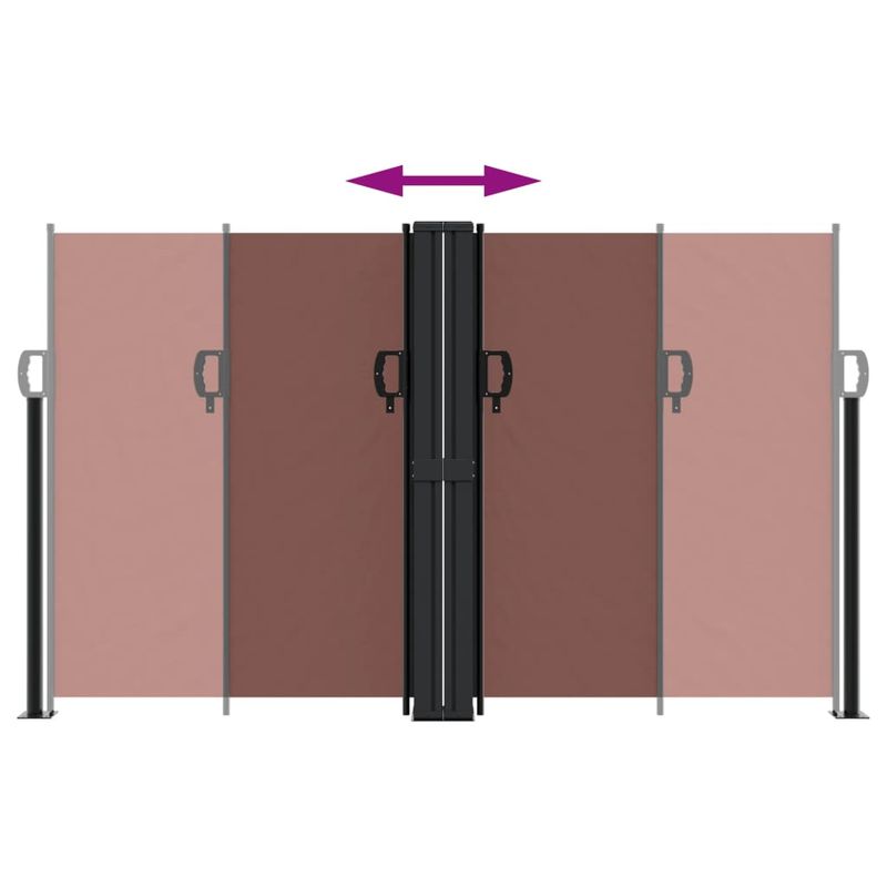 Casa si Gradina - Gradina si terasa - Umbrele si pavilioane - Umbrele - Copertina laterala retractabila, maro, 140x1200 cm - Infinity.ro