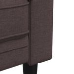 Casa si Gradina - Mobilier - Canapele si coltare - Canapele - Canapea Chesterfield cu 3 locuri, maro inchis, material textil - Infinity.ro