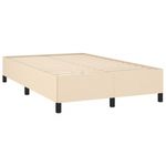 Casa si Gradina - Mobilier - Paturi si accesorii - Paturi - Pat cu arcuri, saltea si LED, crem, 120x190 cm, textil - Infinity.ro
