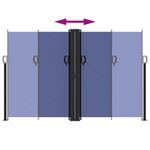 Casa si Gradina - Gradina si terasa - Umbrele si pavilioane - Umbrele - Copertina laterala retractabila, albastru, 160x1200 cm - Infinity.ro