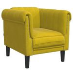 Casa si Gradina - Mobilier - Scaune si fotolii - Fotolii - Fotoliu canapea, galben, catifea - Infinity.ro