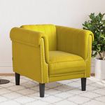 Casa si Gradina - Mobilier - Scaune si fotolii - Fotolii - Fotoliu canapea, galben, catifea - Infinity.ro