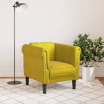 Casa si Gradina - Mobilier - Scaune si fotolii - Fotolii - Fotoliu canapea, galben, catifea - Infinity.ro