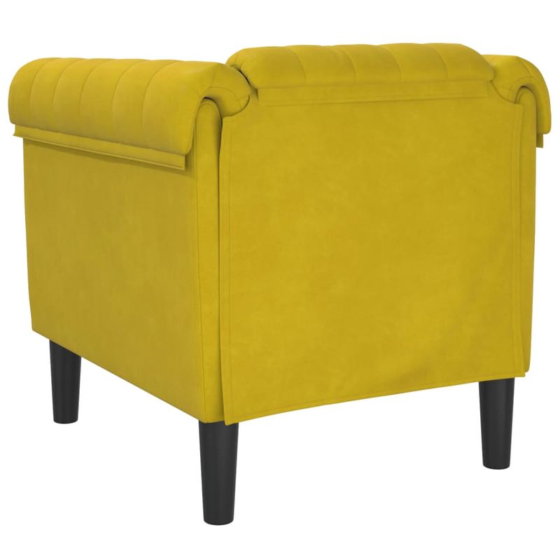 Casa si Gradina - Mobilier - Scaune si fotolii - Fotolii - Fotoliu canapea, galben, catifea - Infinity.ro