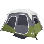 Sport si Outdoor - Camping - Corturi camping - Cort de camping cu lumina LED pentru 6 persoane, verde deschis - Infinity.ro