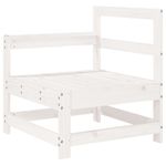Casa si Gradina - Gradina si terasa - Mobilier exterior - Seturi mobila gradina - Set canapea de gradina, 8 piese, alb, lemn masiv de pin - Infinity.ro