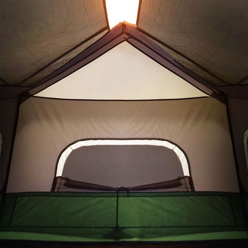 Sport si Outdoor - Camping - Corturi camping - Cort de camping cu lumina LED pentru 6 persoane, verde deschis - Infinity.ro